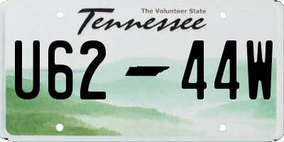 TN license plate U6244W