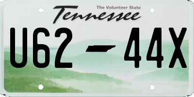 TN license plate U6244X