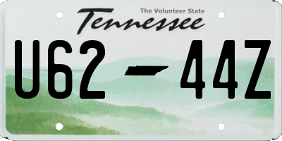 TN license plate U6244Z