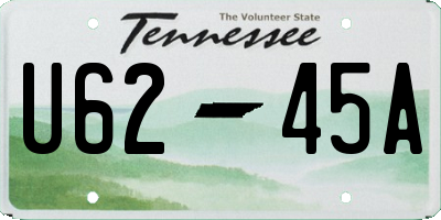 TN license plate U6245A