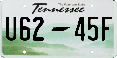 TN license plate U6245F