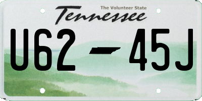 TN license plate U6245J