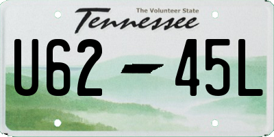TN license plate U6245L