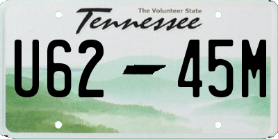 TN license plate U6245M