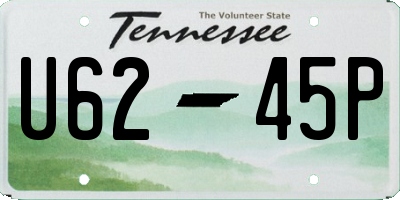 TN license plate U6245P