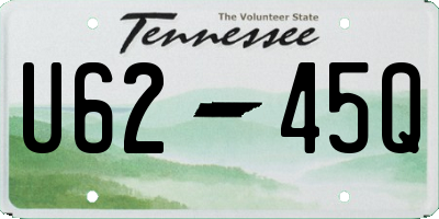 TN license plate U6245Q