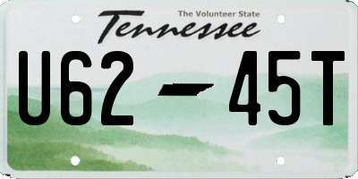 TN license plate U6245T
