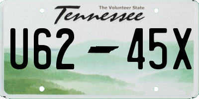 TN license plate U6245X