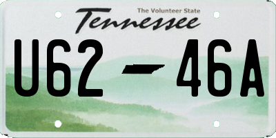 TN license plate U6246A