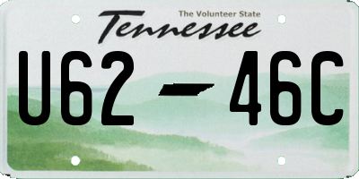 TN license plate U6246C
