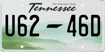 TN license plate U6246D