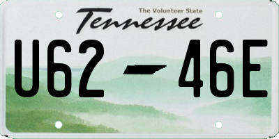 TN license plate U6246E