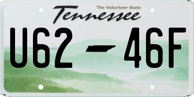 TN license plate U6246F