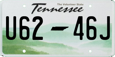 TN license plate U6246J
