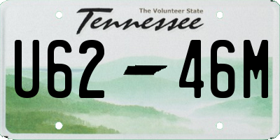 TN license plate U6246M