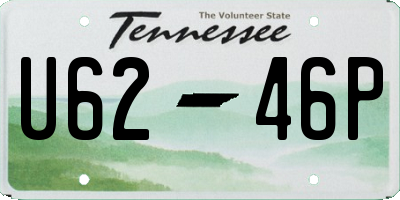 TN license plate U6246P