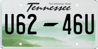 TN license plate U6246U