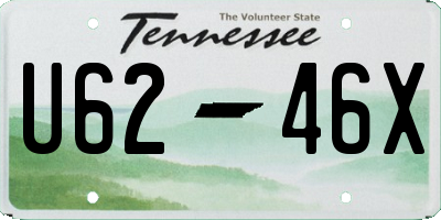 TN license plate U6246X