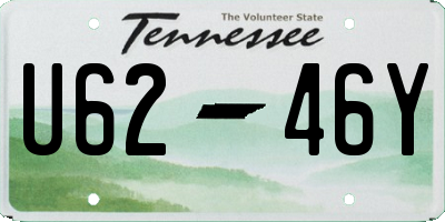 TN license plate U6246Y