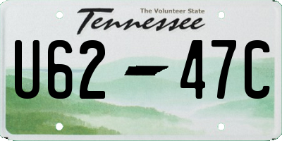 TN license plate U6247C