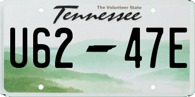 TN license plate U6247E