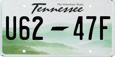 TN license plate U6247F