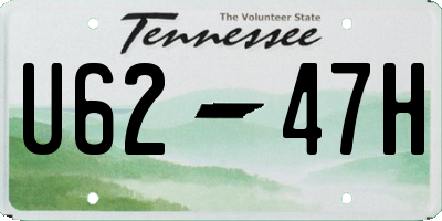 TN license plate U6247H