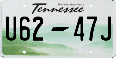 TN license plate U6247J