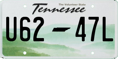 TN license plate U6247L