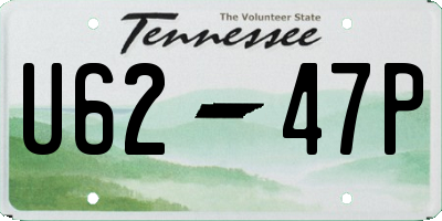 TN license plate U6247P