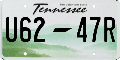 TN license plate U6247R