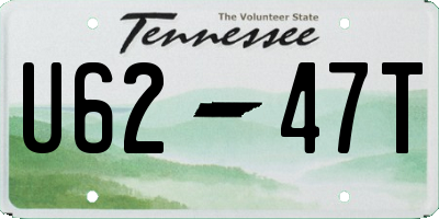 TN license plate U6247T