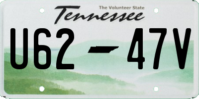 TN license plate U6247V