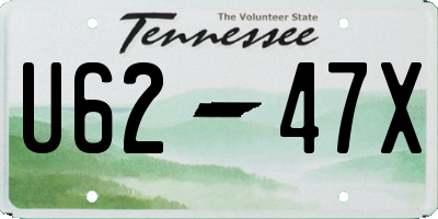 TN license plate U6247X