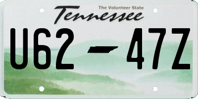 TN license plate U6247Z