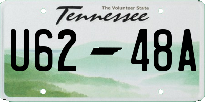 TN license plate U6248A