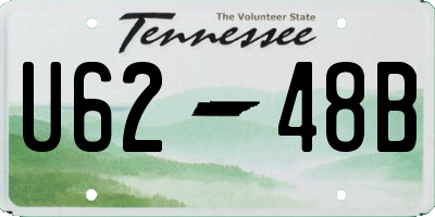 TN license plate U6248B