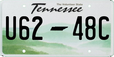 TN license plate U6248C