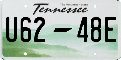 TN license plate U6248E