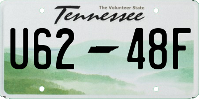 TN license plate U6248F