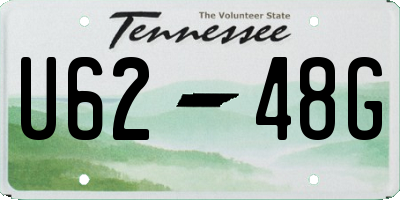 TN license plate U6248G