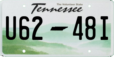 TN license plate U6248I