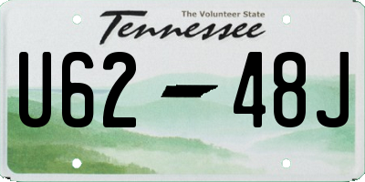 TN license plate U6248J