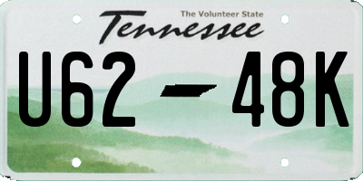 TN license plate U6248K