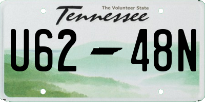 TN license plate U6248N