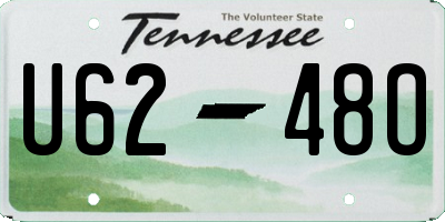 TN license plate U6248O