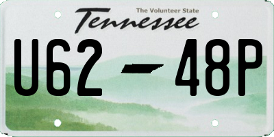 TN license plate U6248P