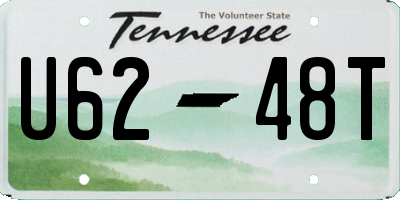 TN license plate U6248T