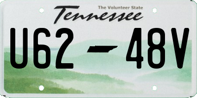 TN license plate U6248V