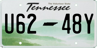 TN license plate U6248Y